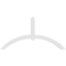 Ekena Millwork Archdale Architectural Grade PVC Gable Bracket, 72"W x 36"H x 4"D x 4"F, 12/12 Pitch GBP072X36X0404ARC00 - alternate 3